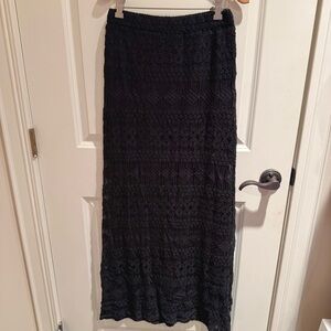 Black Lace Maxi Skirt
